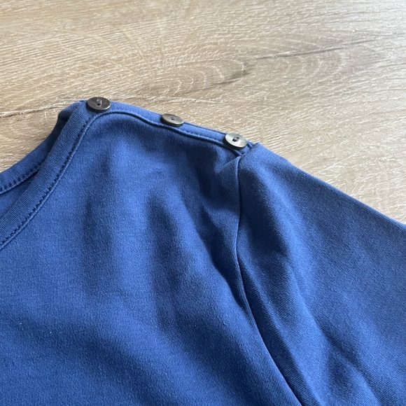 L.L. Bean Blue 3/4 Sleeve Shirt 100% Supima Cotton SZ S - Picture 3 of 7